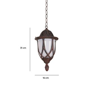Farol Colgante Plastico Aren 1L60We27 237751 - LUMICENTRO