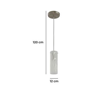 Lampara Colgante Blanca 1L 19759-4 - LUMICENTRO