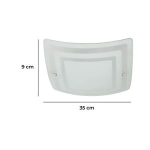 Plafon Cuad/Cuadros 2L Bl/Sat E27 5862-4 - LUMICENTRO