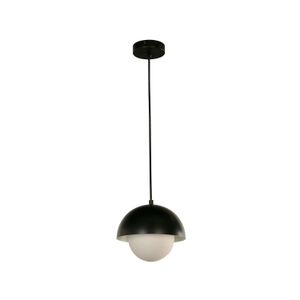 Lámpara colgante tipo campana de color dorado con negro de 1 luz Potencia de 60 Watts con base tipo E27 - LUMICENTRO