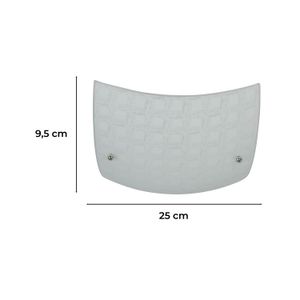 Plafon Cuadrado 1L Blanco 60We27 92633 -41 - LUMICENTRO