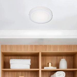 Panel LED Base redonda para sobreponer. Luz Blanca 6500K.24W. Doble Luz. - LUMICENTRO