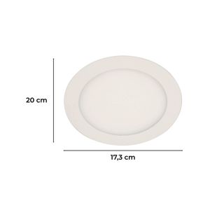 Panel Led Emp Redon Bl. 12W 6.5K L/Blan - LUMICENTRO
