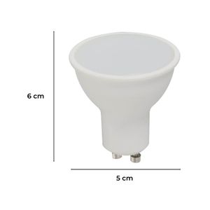 Dicroico LED de 6 Watts de luz de día con base GU10 100 - 240 V - LUMICENTRO