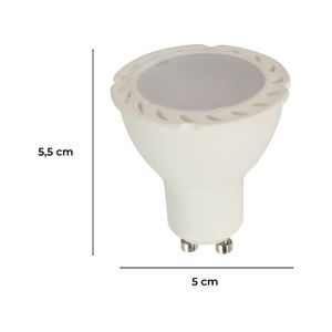 Dicroico LED de 5 Watts de luz de día con base GU10 100 - 240 V - LUMICENTRO