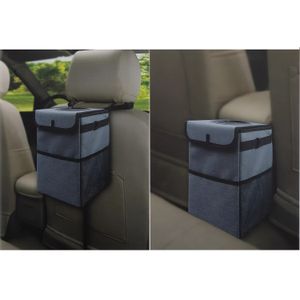 Basurero gris para auto. - AUTO FIELD