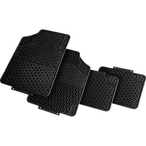 Juego de 4 moquetas negras para auto. - K PRO