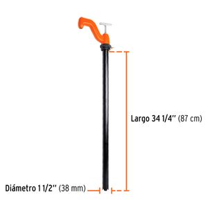 Bomba manual de 1 1/2" para extracción de solventes con manija en "T" - TRUPER