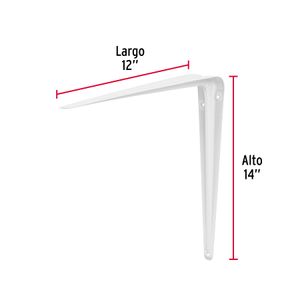 Pie de amigo blanco de 12" x 14" - HERMEX