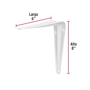 Pie de amigo blanco de 6" x 8" - HERMEX