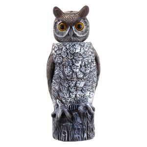 Adorno espanta pájaros de búho con cabeza movil. - K HOME