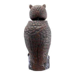 Adorno espanta pájaros de búho con cabeza movil. - K HOME