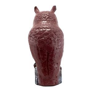 Adorno espanta pájaros de búho con cabeza fija. - K HOME