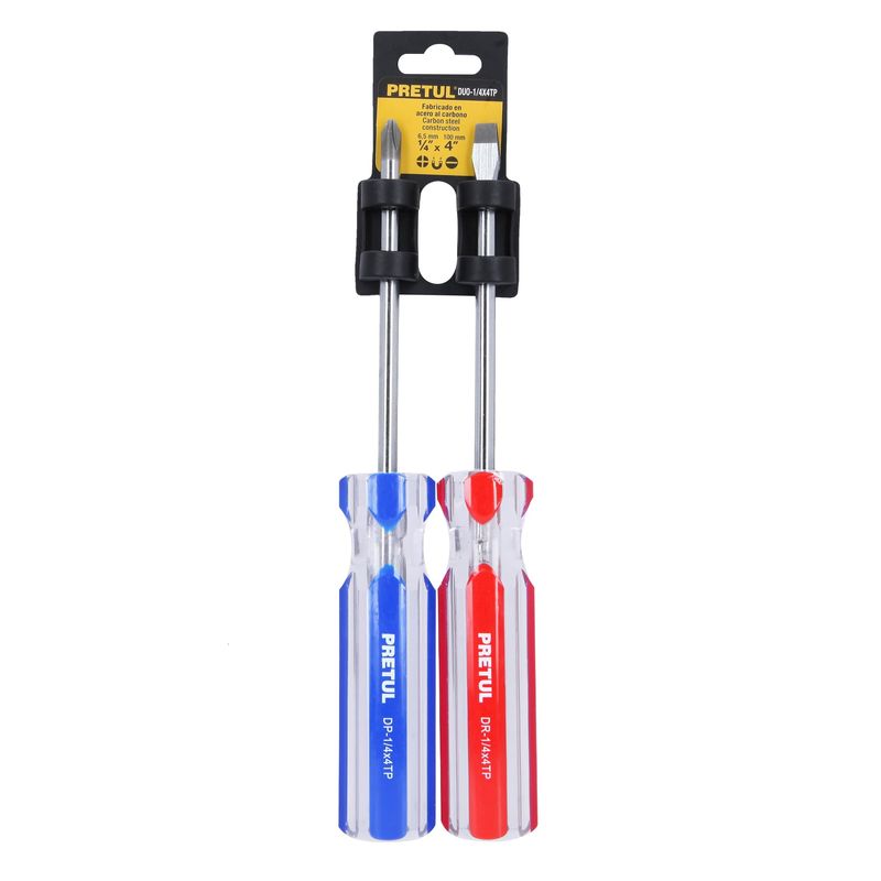Duo-de-desarmadores-1-4-x-4--mango-de-PVC