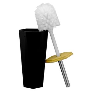 Cepillo para inodoro con tapa de bamboo. - K HOME