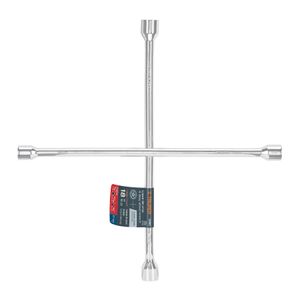 Llave de ruedas en cruz pulida y cromada de 18". - TRUPER