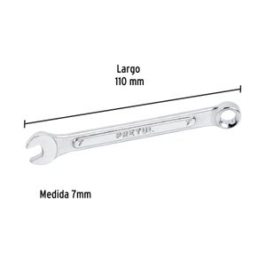 Llave mixta de 7 mm. - PRETUL