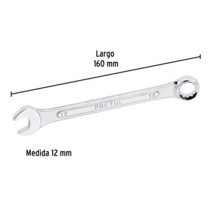 Llave mixta de 12 mm. - PRETUL