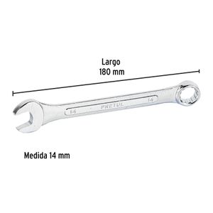 Llave mixta de 14 mm. - PRETUL