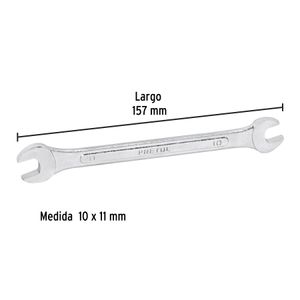 Llave española de 10 x 11mm. - PRETUL