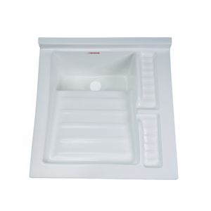 Lavarropa con pozo pequeño y jabonera empotrable con flauta de 51 x 53 cm. - FIBRARV