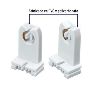 Base para tubos LED fluorecentes - VOLTECK