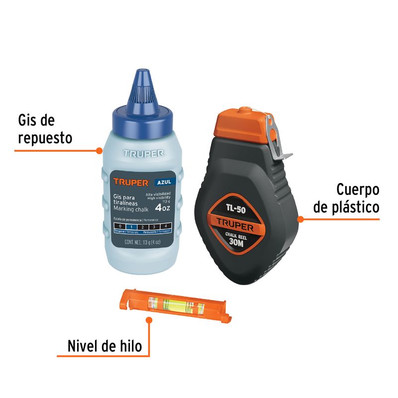 Tiralineas-plastico-con-gis-y-nivel-30-m--100-ft-