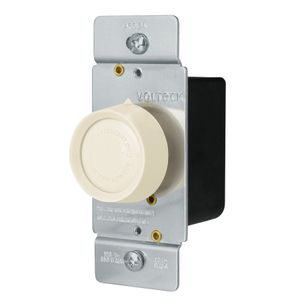 Atenuador de luz giratorio, Standard, marfil - VOLTECK