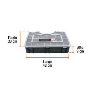 Caja organizadora reforzada de 17" con 17 compartimentos - TRUPER