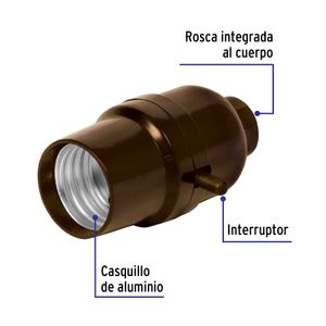 Boquilla de baquelita con interruptor - VOLTECK