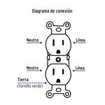 Contacto-duplex-2-polos-3-hilos-Standard-marfil