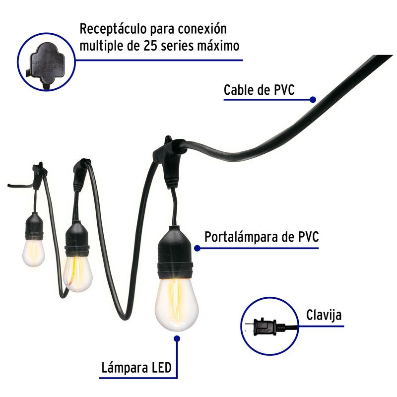 Serie-de-14.6-m-con-24-luces-de-LED-para-exterior