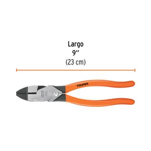 Alicate de 9" con ponchador de terminales - TRUPER