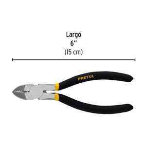 Alicate de 6" con mango de vinil - PRETUL