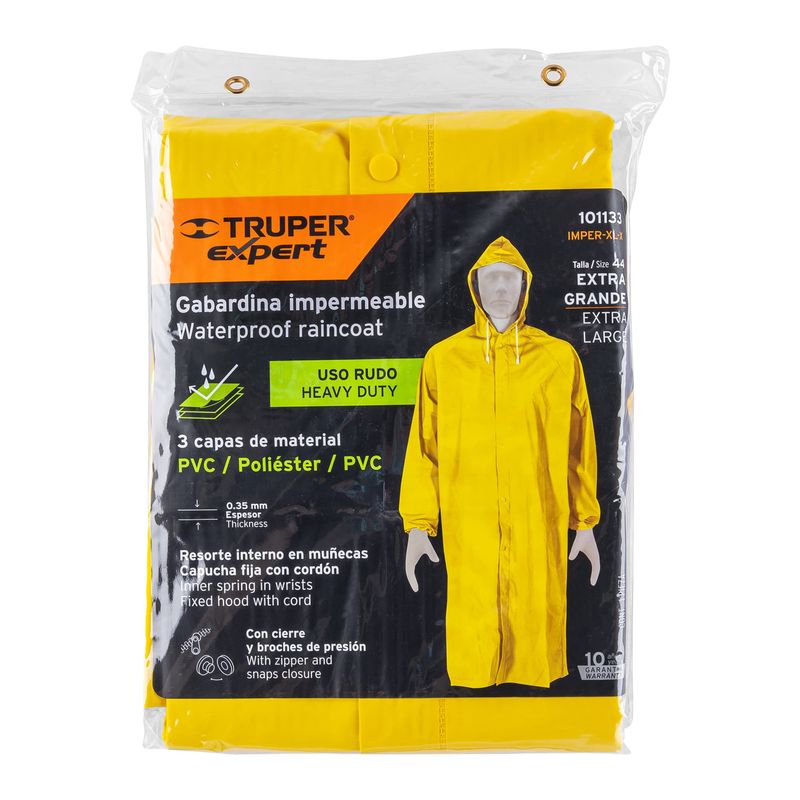 Abrigo-impermeable-de-triple-capa-talla-XL