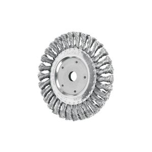 Carda trenzado fino 6" x 5/8" para esmeril - TRUPER