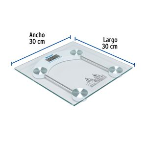 Balanza digital de vidrio templado y 180kg de capacidad - FOSET