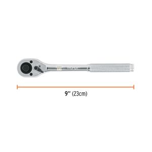 Racha de 9", cuadro de 1/2" y cabeza de pera con liberación rápida. - TRUPER