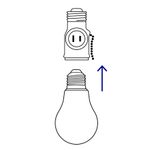Boquilla-enchufable-marfil-de-baquelita-con-interruptor-de-cadena