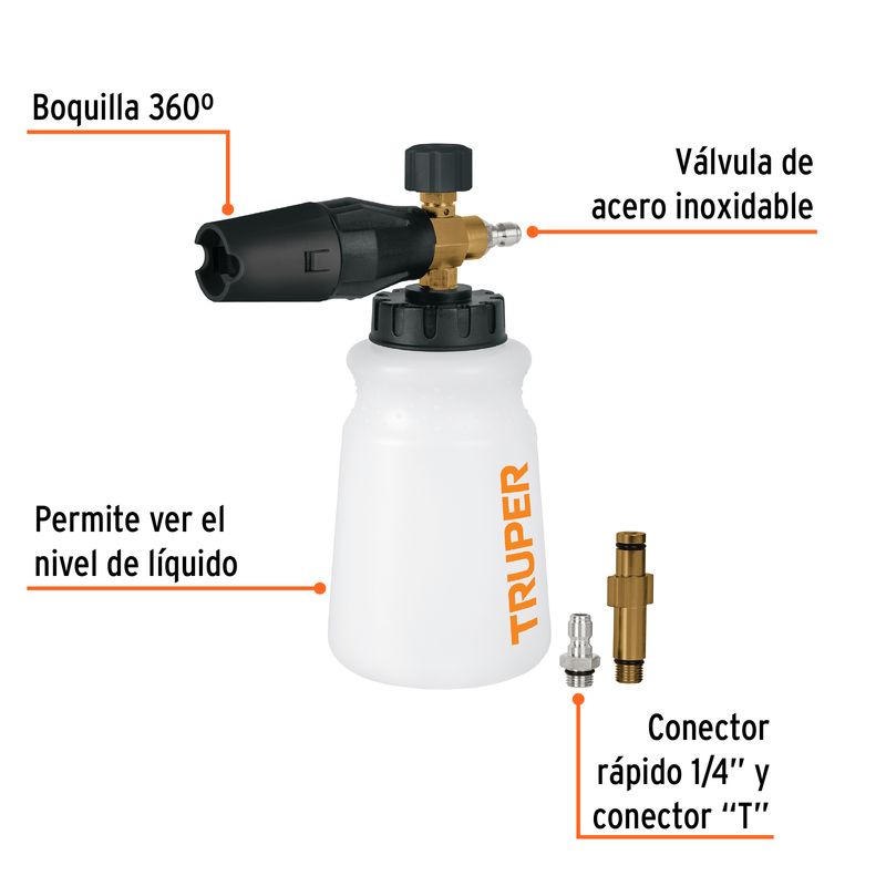 Boquilla-para-hidrolavadora-con-cañon-dispensador-de-espuma