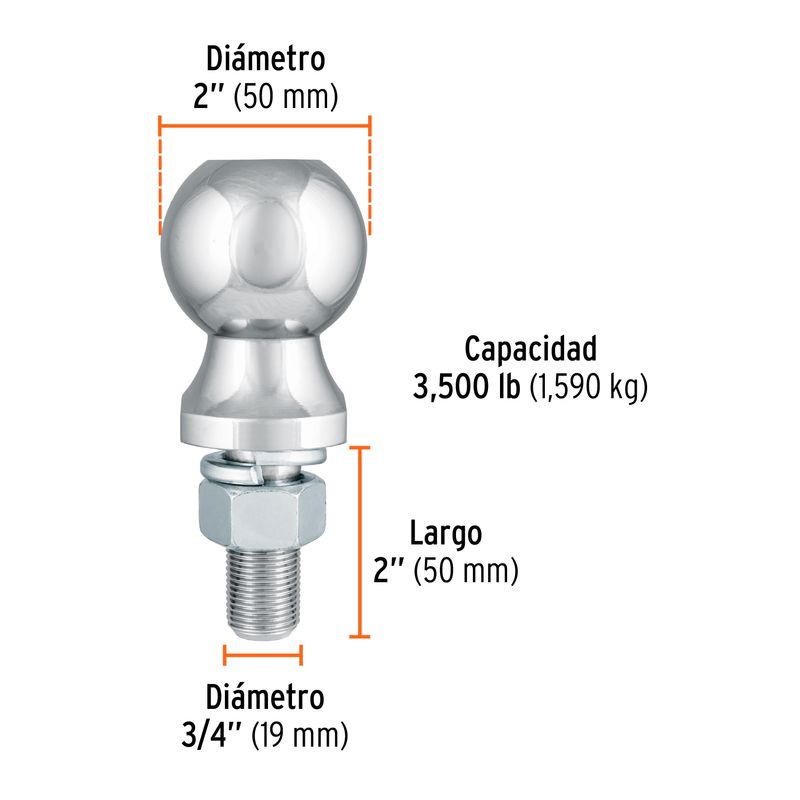 Bola-de-tiro-de-2--para-remolque-de-autos-hasta-3500LB
