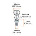 Bola-de-tiro-de-1-7-8--para-remolque-de-autos-hasta-2000LB