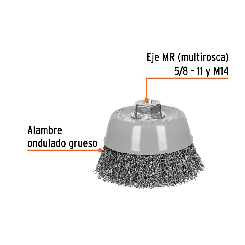 Carda-copa-5--alambre-ondulado-grueso-Multi-rosca