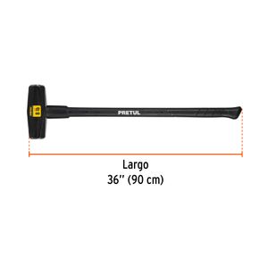 Combo tipo "Nevada" de 8Lb con mango de fibra de vidrio - PRETUL