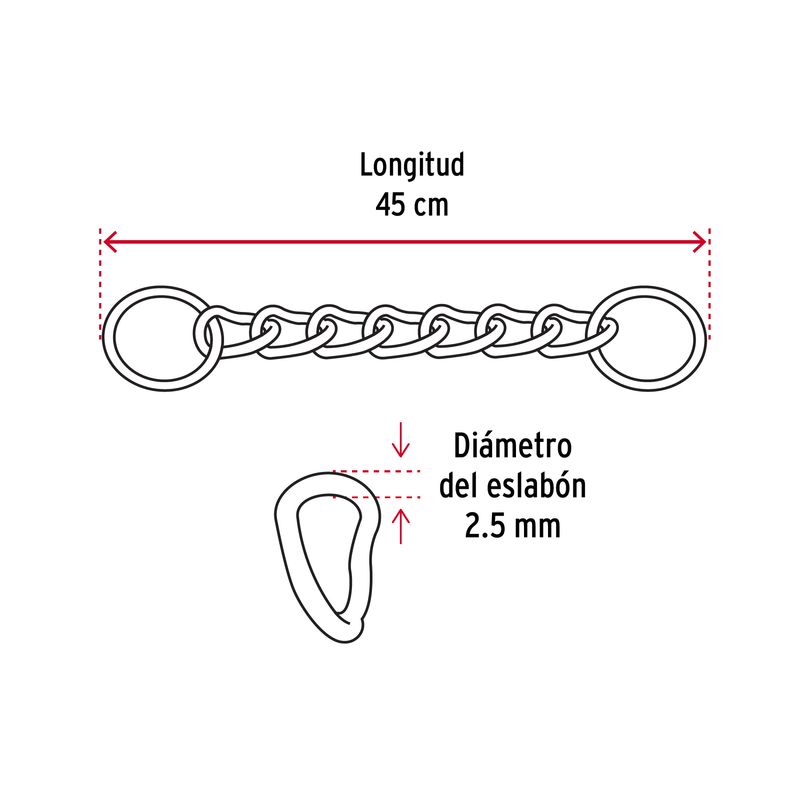 Collar-de-entrenamiento-para-perro-45-cm-eslabon-2.5-mm
