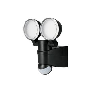 Arbotante LED 12 W negro con sensor de movimiento - VOLTECK