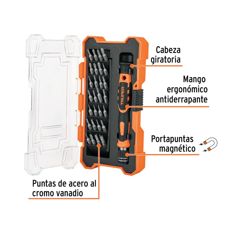 Desarmador-de-precision-con-28-puntas-intercambiables