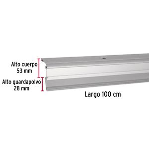 Guardapolvo automático 100 cm aluminio - HERMEX