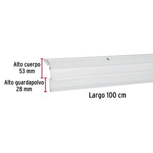 Guardapolvo automático 100 cm blanco - HERMEX