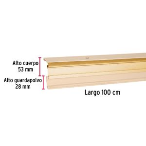 Guardapolvo automático 100 cm dorado - HERMEX